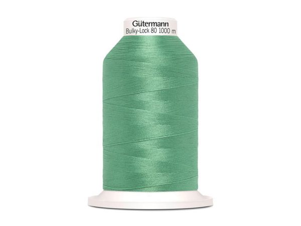 1 Rolle Gütermann Bulky-Lock Bauschgarn No.80 meergrün 1000m Im Angebot