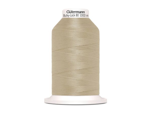 1 Rolle Gütermann Bulky-Lock Bauschgarn No.80 beige 1000m Online-Verkauf