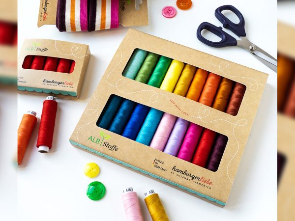 Hamburger Liebe Stitch Me Nähgarn - Papaia - 200m Stärke 120 Verkauf – Bild 3