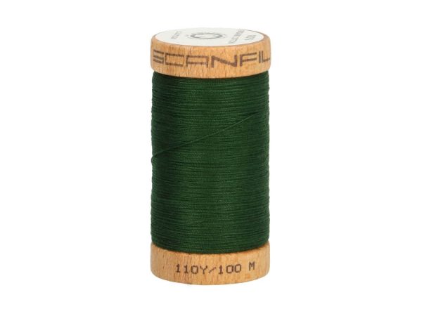 SCANFIL Nähgarn (100m) 4822 - dunkelgrün - 100% Organic Cotton Online