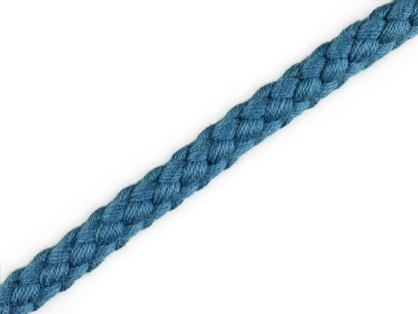 1m Baumwollkordel jeansblau 8mm Rabatt