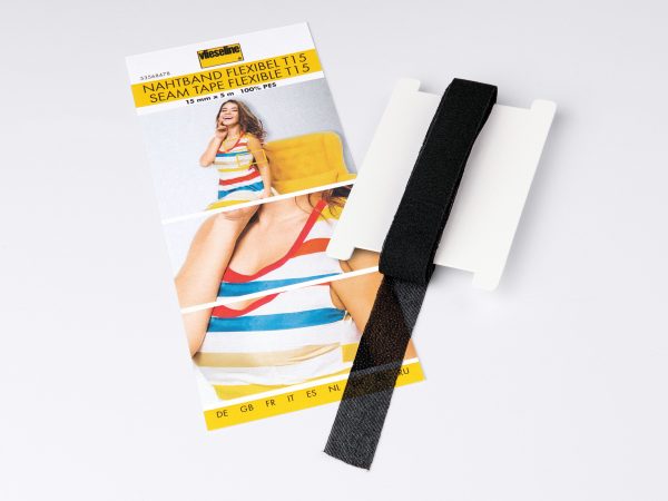Vlieseline Nahtband flexibel 5m x 15mm schwarz Angebot