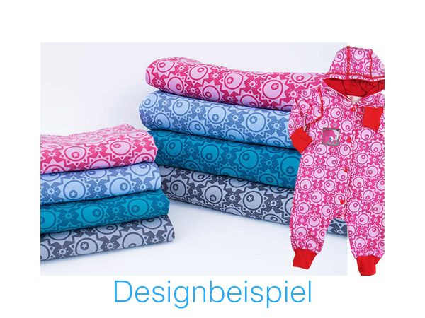 See You! Baumwollsweat Sonnen und Sterne grau by Bienvenido Colorido Verkauf – Bild 2