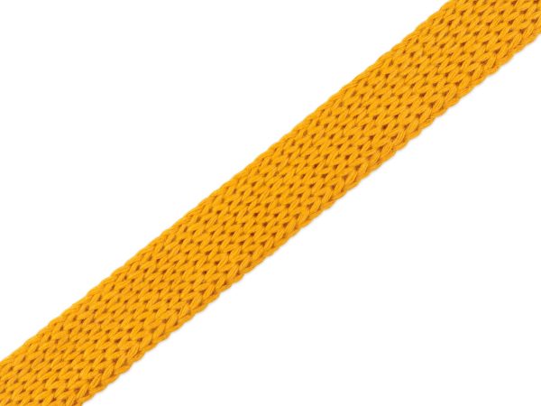 1m Flach- und Hoodiekordel Cord Me Life Loves You curry uni 20mm Rabatt