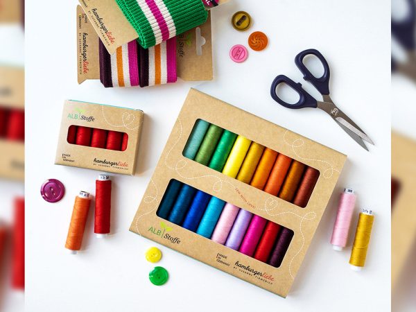 Hamburger Liebe Stitch Me Nähgarn - Papaia - 200m Stärke 120 Verkauf – Bild 2