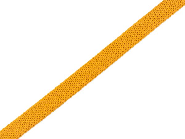 1m Flach- und Hoodiekordel Cord Me Life Loves You curry uni 12mm Zu verkaufen