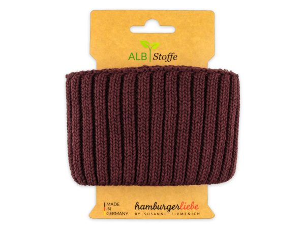 Cuff Me Cozy Grobstrickbündchen bordeaux Angebot