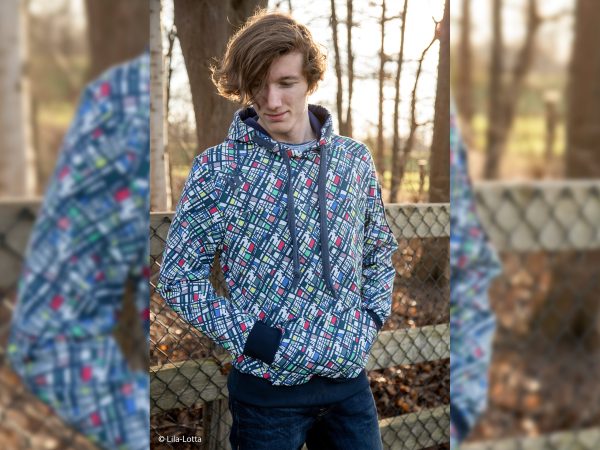 French Terry Eyecatcher bunt auf Weiß by Lila-Lotta Zu verkaufen – Bild 4