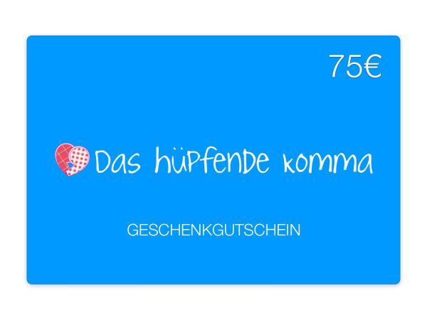 Geschenkkarte Wert 75€ Verkauf