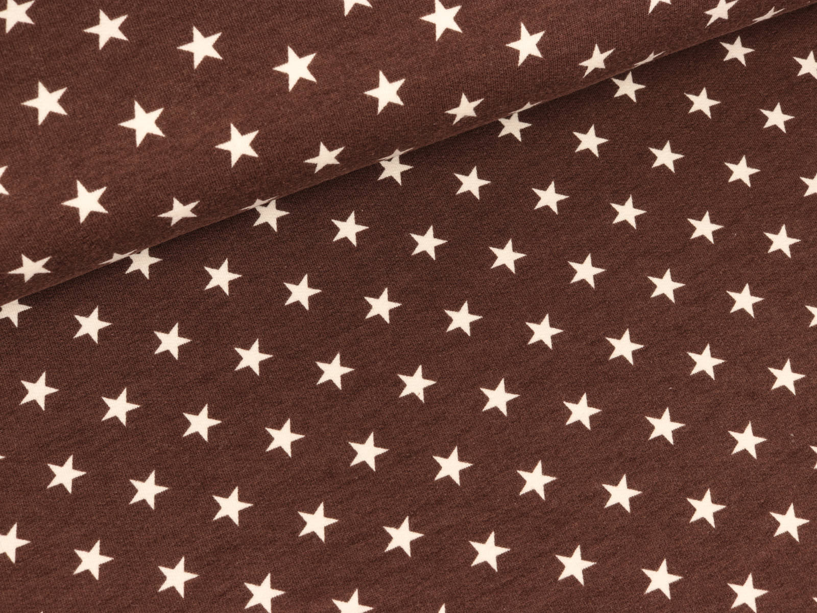 Sweat Alex braun mit weißen Sternen Organic Cotton Schn?ppchen